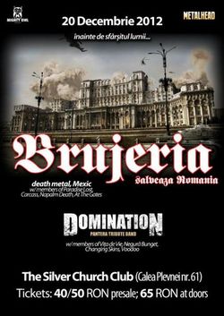 Brujeria vine la Bucuresti alaturi de tobosarul formatiei Arch Enemy